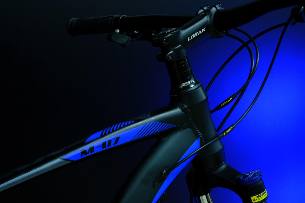 LORAK M-07 Prom Матовый Чёрный/Синий 21р (на рост 183-190)